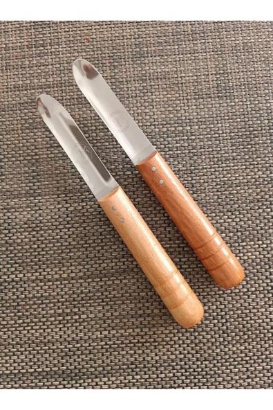 Ahşap Saplı Patlıcan, Kabak, Patates, Biber Oyma Bıçağı - Oyacak x 12 Adet - 2