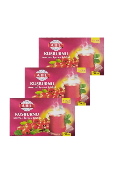 Kuşburnu Aromalı İçecek Tableti 70 Adet-500 gr x 3 Adet