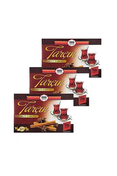 Tarçın Aromalı İçecek Tableti 70 Adet-500 Gr x 3 Adet