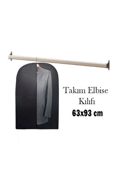 Elbise Kılıfı (Gamboç)Siyah Renk 63 x 93 cm 10 Adet - 3