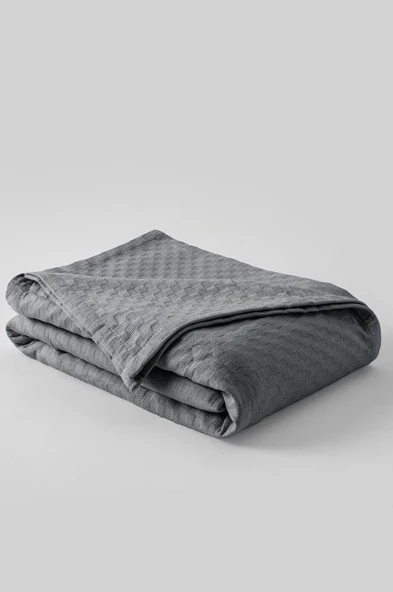 Cotton Box Kristal Pike Gri Çift Kişilik - Antrasit