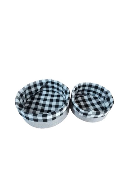 2 Li Astarlı Sepet Organizer Gri Renk - 4