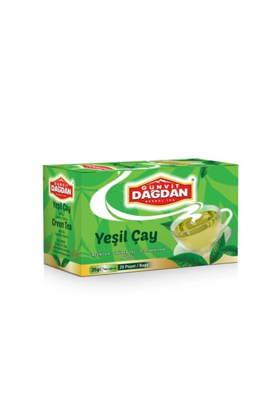 Yeşil Çay 20'li Kutu Natürel Sallama Poşet Çay - 2