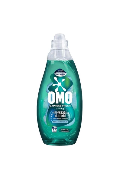Omo Express Fresh Kötü Koku Karşıtı Beyaz Ve Renkliler Sıvı Çamaşır Deterjanı 1480 ml - 2