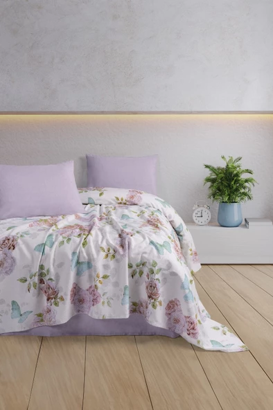 Fixe Çift Kişilik Pike Takımı Spring Fuşya - Rosella Pembe