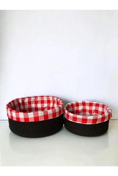 2 Li Astarlı Sepet Organizer Siyah Renk - 4