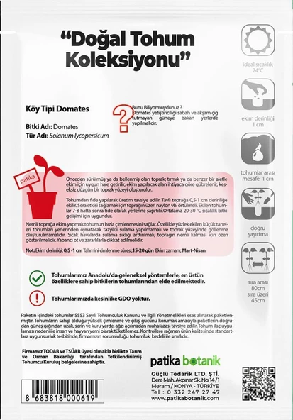 250 Adet Yerli Köy Tipi Domates Tohumu - Resim 4