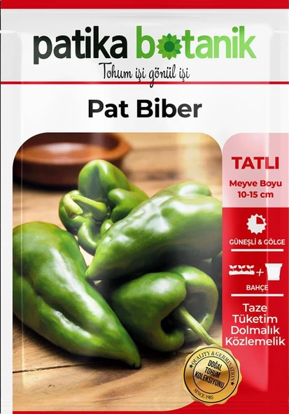 200 Adet Pat Koyu Yeşil Biber Tohumu - Resim 2