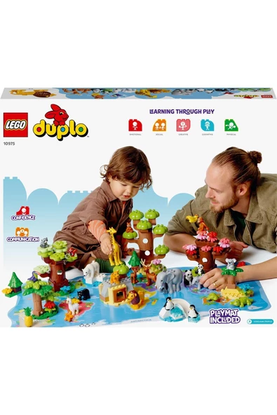 ® DUPLO® Vahşi Dünya Hayvanları 10975 - 2 Yaş ve Üzeri Çocuklar için Yapım Seti (142 Parça) - 4
