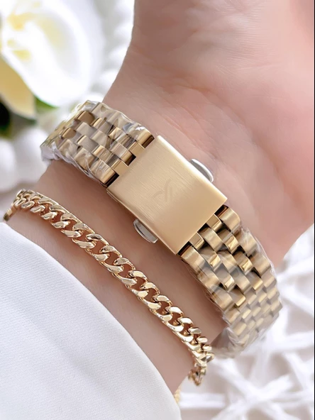 Daniel Klein Retro Vintage Model Çelik Kordon 3 Atm Suya Dayanıklı Kadın Kol Saati+Bileklik D10740.3 - Resim 3