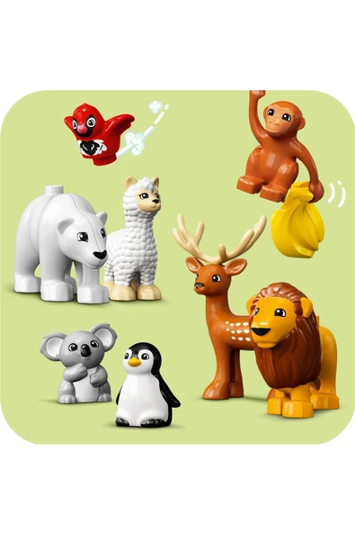 ® DUPLO® Vahşi Dünya Hayvanları 10975 - 2 Yaş ve Üzeri Çocuklar için Yapım Seti (142 Parça) - 6