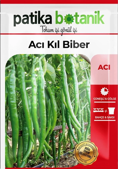 150 Adet Yerli Ata Acı Kıl Biber Tohumu - 2