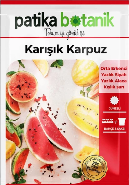 50 Adet Karışık Karpuz Tohumu (Siyah, Alaca, Kışlık Sarı) - Resim 2