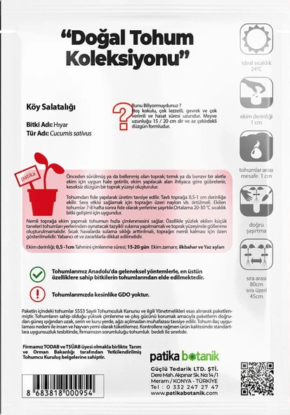 120 Adet Yerli Ata Karışık Köy Salatalığı Tohumu - Resim 3