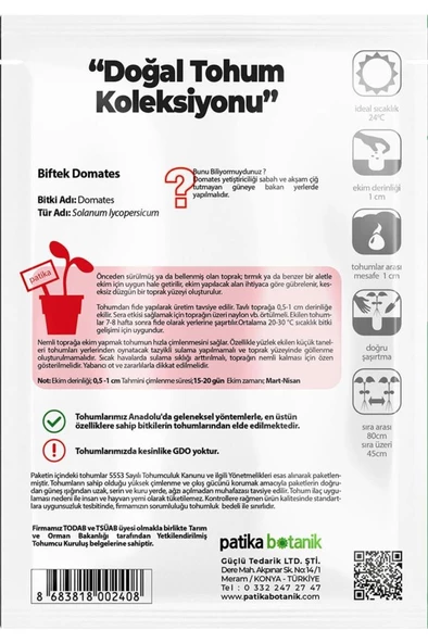 100 Adet Biftek Domates Tohumu - Resim 3