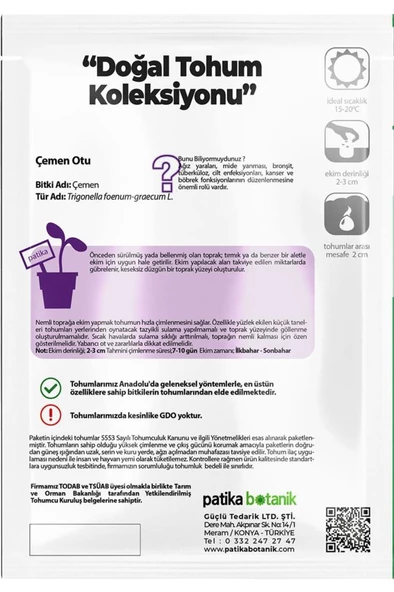 50 Adet Çemen Tohumu - 3
