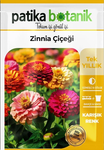 30 Adet Zinna Çiçek Tohumu - 2