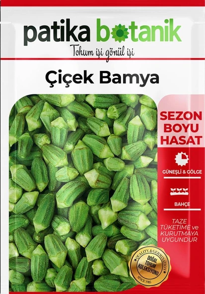 100 Adet Çiçek Bamya Tohumu - Resim 2