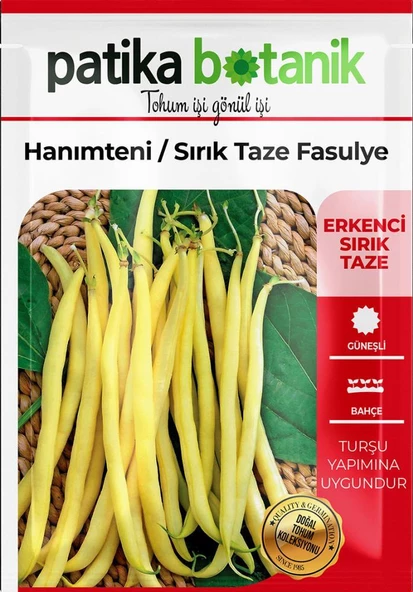 40 Adet Yerli Ata Hanımteni (Turşuluk) Sırık Fasülye Tohumu - Resim 2