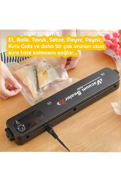 QASUL Ev Tipi Sebze Meyve Yiyecek Vakumlama Ve Yapıştırma Makinesi - 2