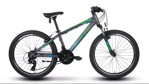 Carraro Force 200 20 Jant Full Shimano aluminyum Çocuk Dağ Bisikleti antrasit