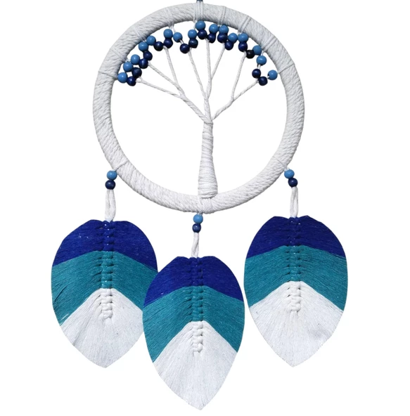 Hayat Ağacı Şekilli Yapraklı Duvar Dekoru ürün görseli