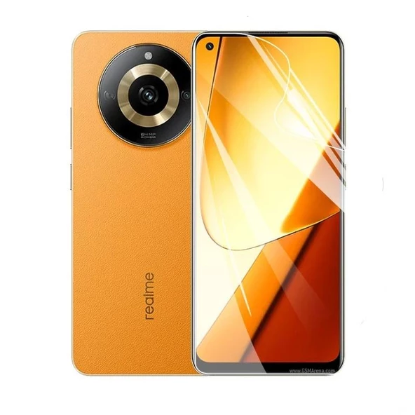 Realme 11 Pro ile Uyumlu Gerçek Kırılmayan Ekran Koruyucu Film HD-ŞEFFAF