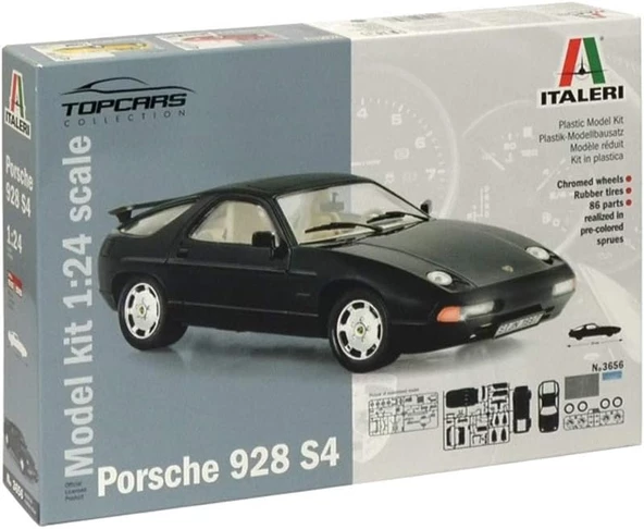 Italeri 1/24 Porsche 928 S4 Model Araç Yapım Kiti