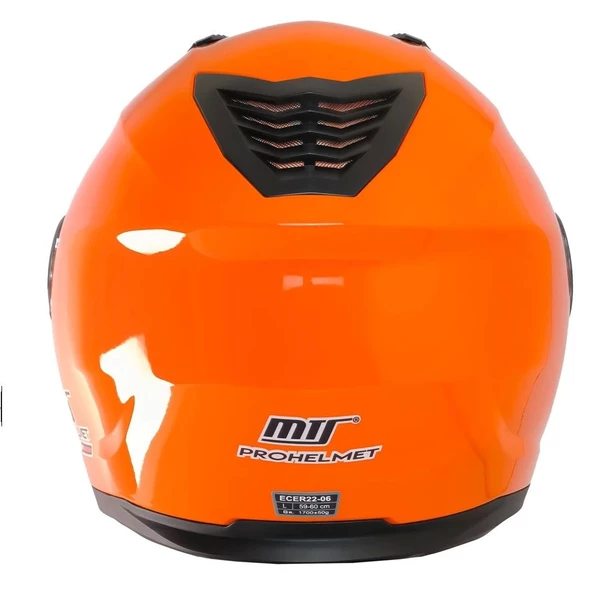 MTS 966 V2 ORANGE ÇENE AÇILIR TURUNCU KASK - 4