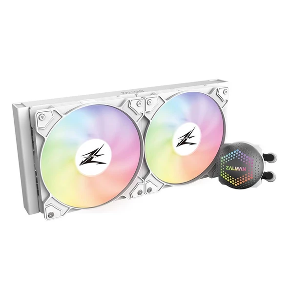 Zalman ALPHA24 Beyaz 71CFM 1800RPM 2*12cm ARGB Fan AMD AM5/Intel LGA1700 240mm Sıvı Soğutmalı CPU Fan - 2