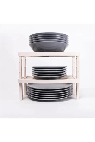 Periboia 2 Adet Şeffaf Moduler Ayarlanabilir Dolap Çekmece İçi Mutfak Banyo Raf Düzenleyici - 5