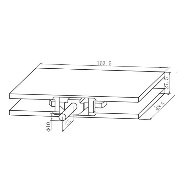 Kale KD070/20-111 Cam Kapı Üst Menteşe - Resim 2