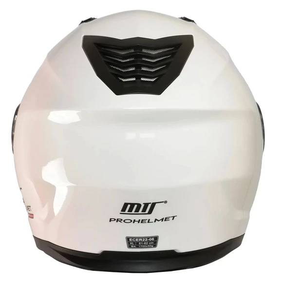 MTS 966 V2 ÇENE AÇILIR BEYAZ KASK - 4