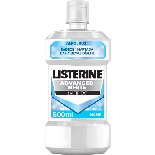 Listerine Advanced White Hafif Tat 500 Ml