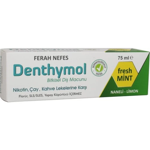 Denthymol Dıs Macunu Denthymol Bıtkısel Ferah Nefes 75 Ml