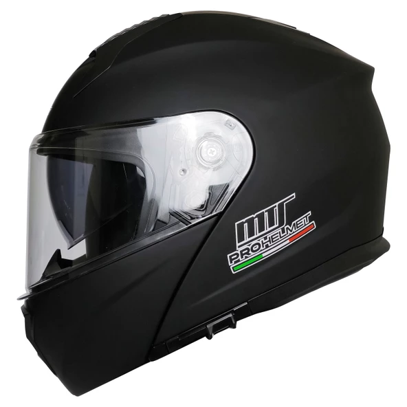 MTS 966 V2 ÇENE AÇILIR MAT SİYAH KASK