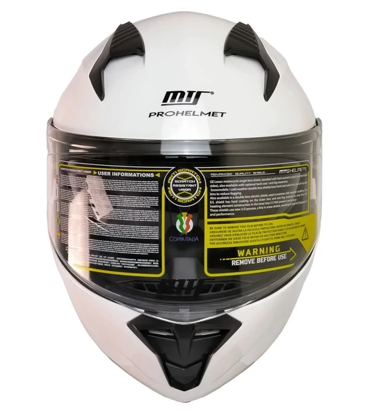 MTS 966 V2 ÇENE AÇILIR BEYAZ KASK - 3