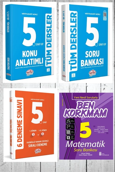 Editör 5.Sınıf Tüm Dersler Konu Anlatımlı+Soru Bankası+Deneme Sınavı