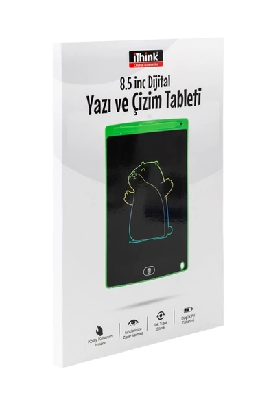 i'think DT-50 8.5" Yeşil Yazı ve Çizim Tableti - Resim 3
