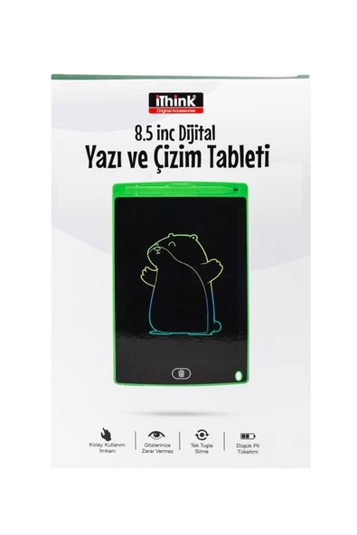i'think DT-50 8.5" Yeşil Yazı ve Çizim Tableti - Resim 2