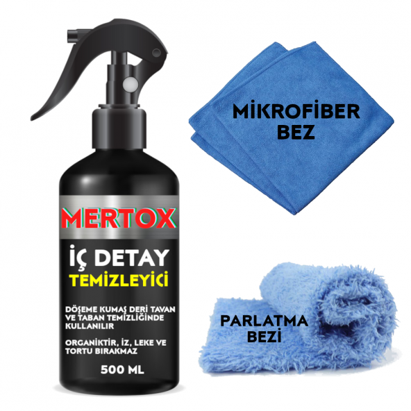 MERTOX ARAÇ ARABA OTOMOBİL OTO İÇ DETAY KOLTUK DERİ VİNİL DÖŞEME TEMİZLEYİCİ SPREY 500ML TEMİZLEME SOLÜSYON BAKIM KORUMA