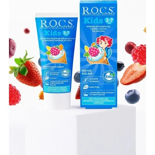 Rocs Macun Cocuk Meyve 3-7 Yas 35 Ml