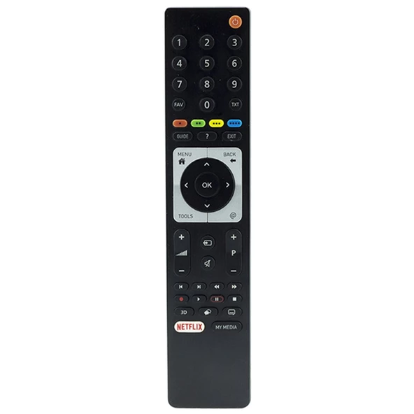 WEKO KL ARÇELİK-BEKO RC 3304805/01B RM-L271B NETFLIX TUŞLU LCD LED TV KUMANDA (TS5187R-A1) (70124=15198)