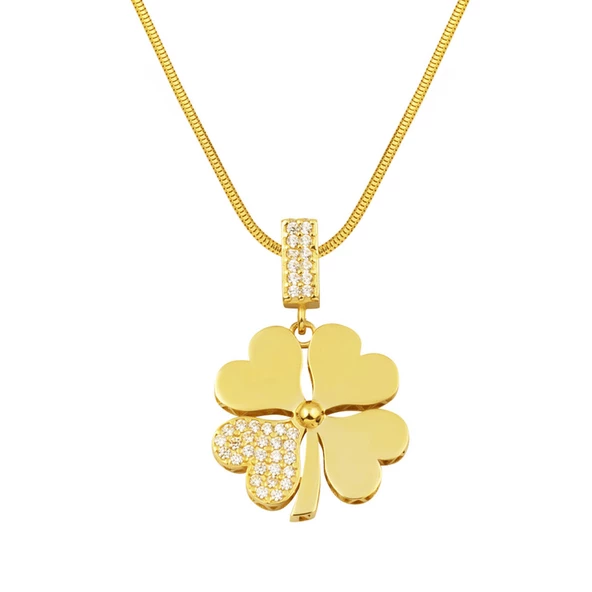 Yonca İtalyan Zincirli Altın Kolye ürün görseli 1