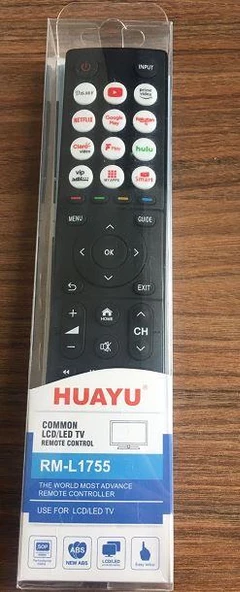 HUAYU RM-L1755 NETFLIX-YOUTUBE-HULU-PRIME VIDEO-GOOGLE PLAY-DISNEY TUŞLU UNIVERSAL LCD TV KUMANDA