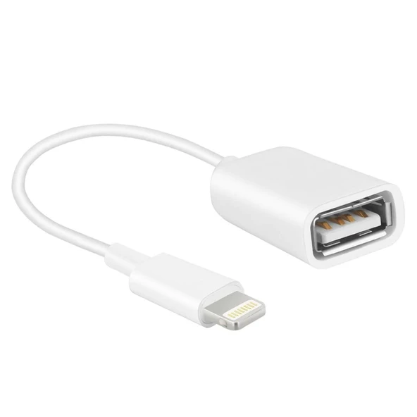 POWERMASTER IPAD IPHONE LIGHTNING OTG ADAPTÖR (FLASH BELLEK MOUSE KLAVYE BAĞLAMAK İÇİN)