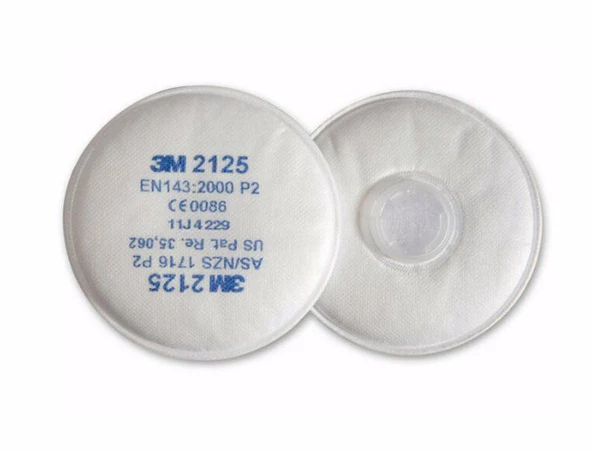 3M 2125 Ffp2 Toz, Sis, Duman Filtresi (1 Takım) Orjinal Ürün Uzun Süreli Koruma - 3