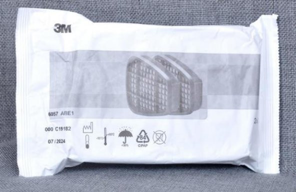 3M 6057 Abe1 Filtre Asit Gaz / Buhar Filtresi Orjinal Ürün-Orjinal Kutusunda - 2
