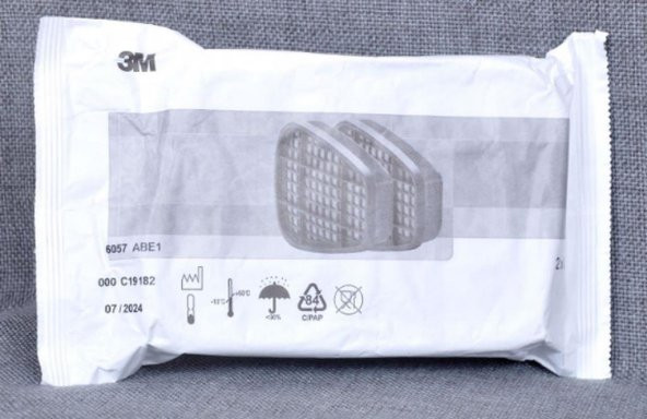 3M 6057 Abe1 Filtre Asit Gaz / Buhar Filtresi Orjinal Ürün-Orjinal Kutusunda - 4