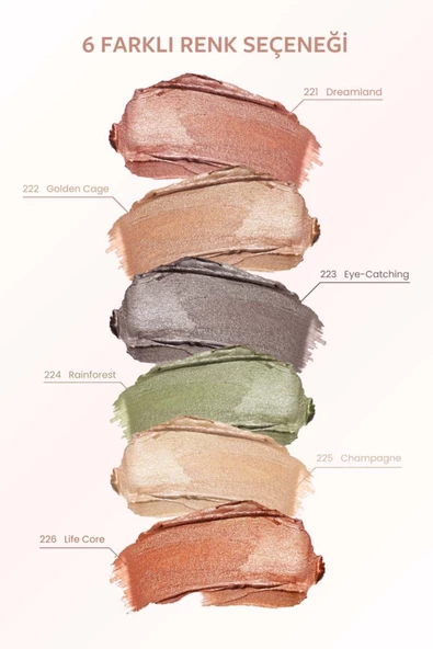 PASTEL Glow Liquid Eyeshadow - Likit Far 225 Champagne - 4